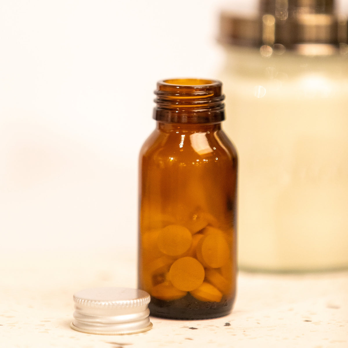 Consol Glass Medical Bottle 50ml Amber without lid (144 Carton Pack