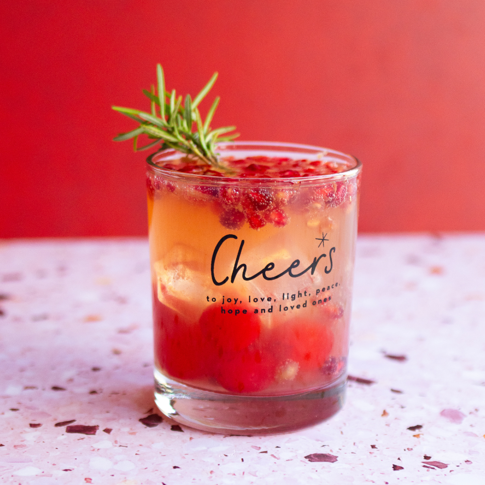SPICED POMEGRANATE FIZZ MOCKTAIL