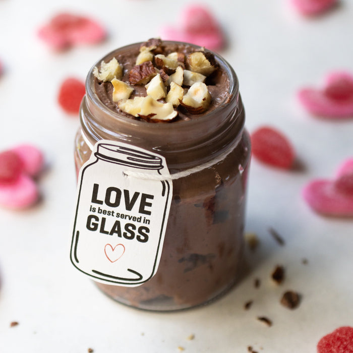 Nutella Mousse Served in Glass