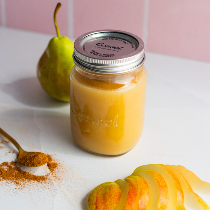 Baby Pear Purée with Cinnamon