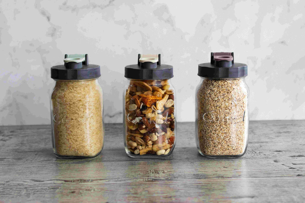 Consol Glass preserve Jar with Flip Top Lid 1L