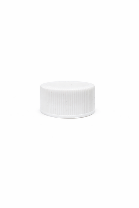 31mm Ribbed screw Lid White