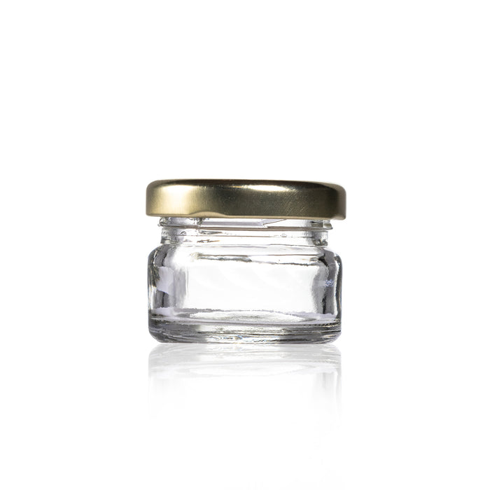 Consol Glass Mini jar 28ml With Gold Lid