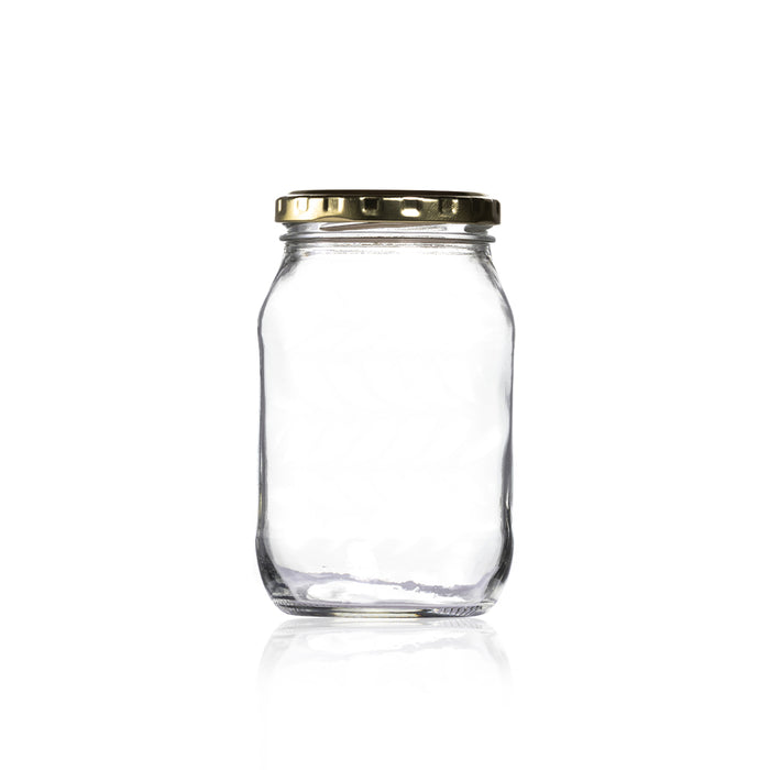 Consol Glass Farrago Jar 375ml with Gold Lid