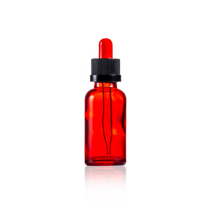 Red Dropper Bottle 30ml with Lid