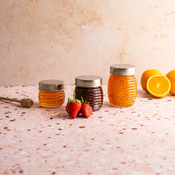 Beehive Jar 210ml with Silver Lid