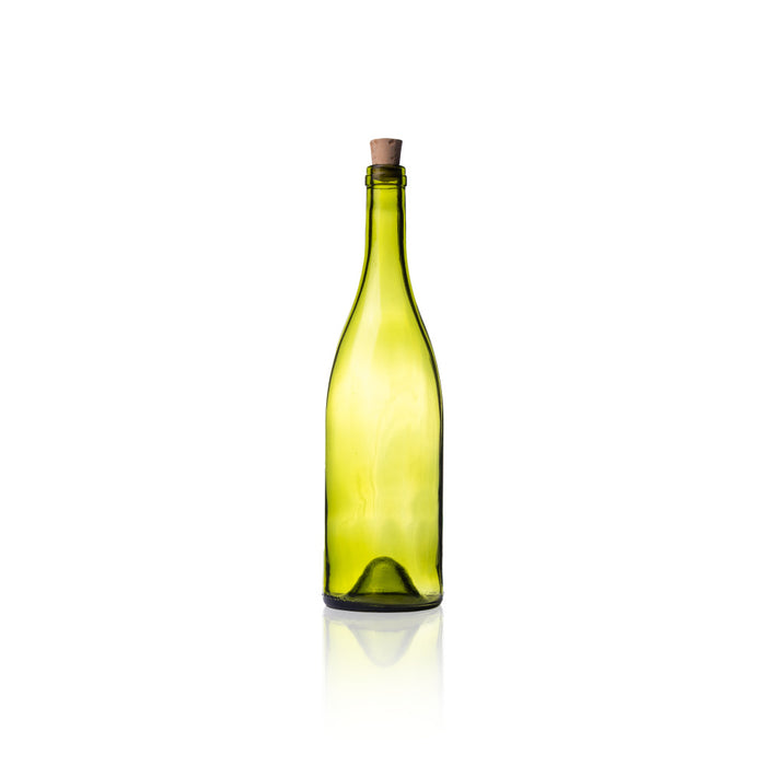 Consol Glass Burgundy Wine Bottle 750ml with RL8 Cork Lid