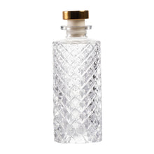 Load image into Gallery viewer, Ribbed Glass Perfume Bottle With Rose Gold Stopper 150ml
