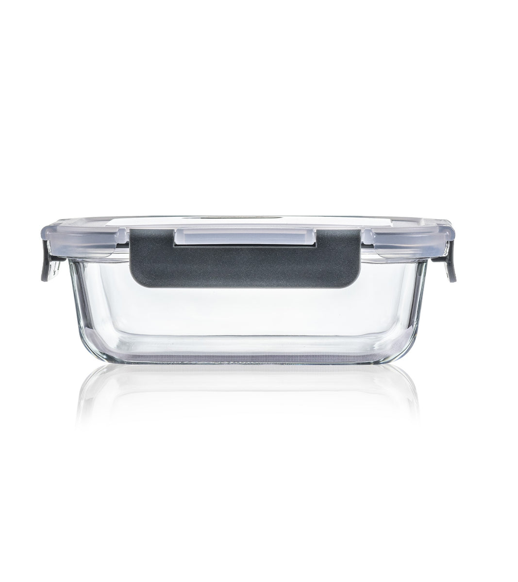 Consol Glass Madrid Rectangular Storage Container 630ml With Clip On V ...