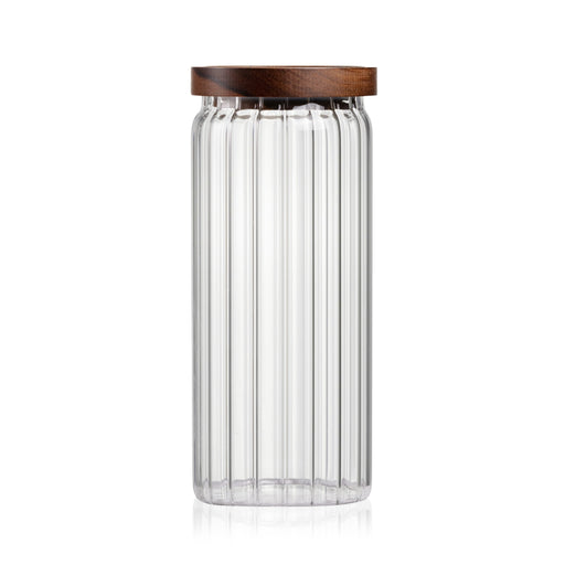 Round Ribbed Glass Ribbed Glass Jars — The Consol Shop Woodmead