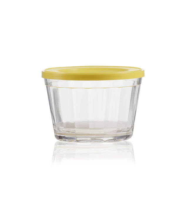 Americano Medium Bowl 350ml With Yellow Lid