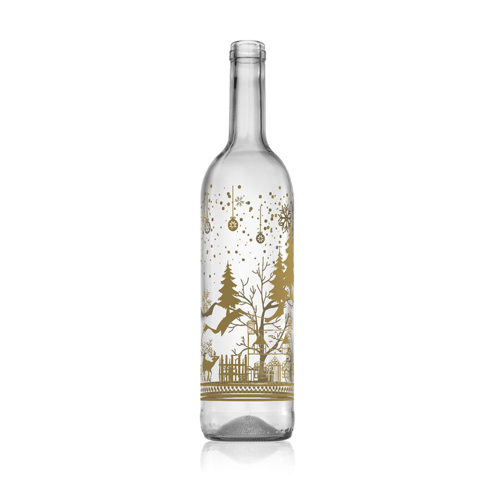 Festive Theme Wine Bottle 30CM 750ml Without Cork