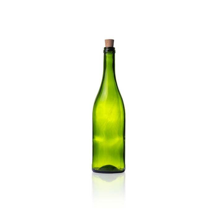 Consol Glass Burgundy Wine Bottle DG 750ml with RL8 Cork Lid