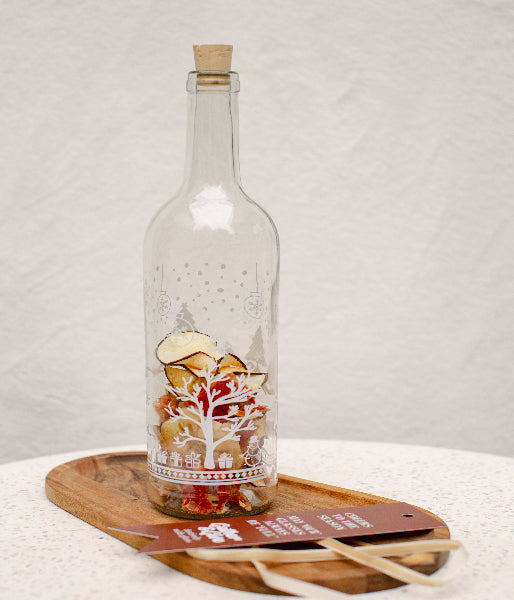 Festive Theme Wine Bottle 30CM 750ml With Cork