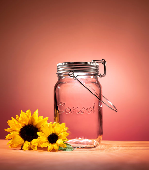 Consol Glass Solar Jar ( Classic) 1000ml (1L)