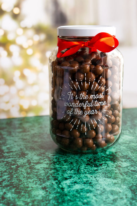 Consol Glass Festive Catering Jar 3L