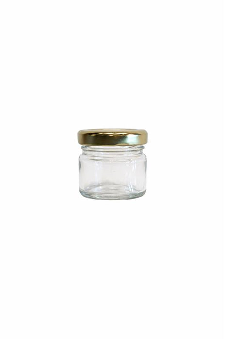 Consol Glass Cilindrico Jar 30ml with Gold Lid