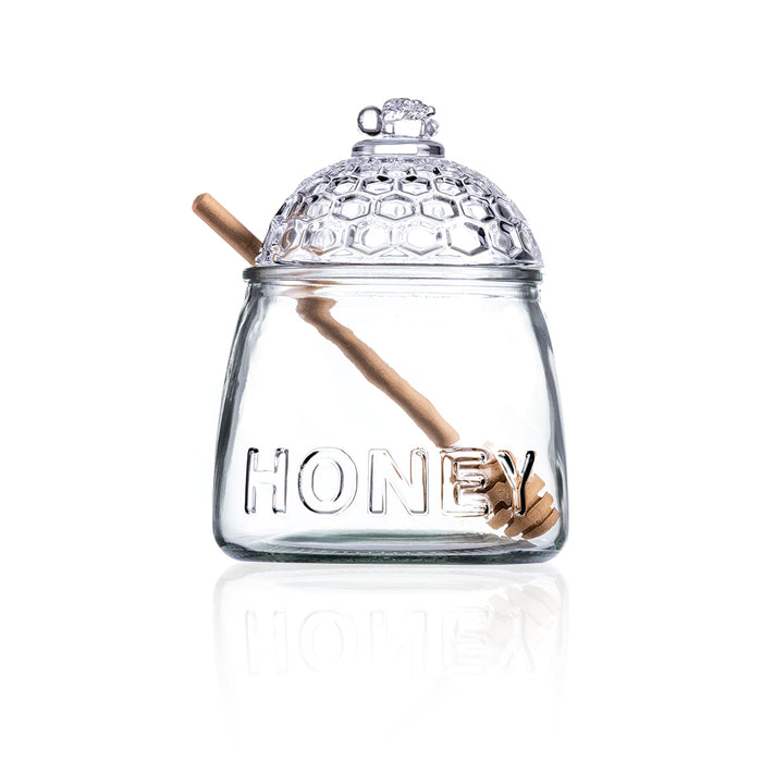 Honey Dispenser 590ml with Lid 3 Piece