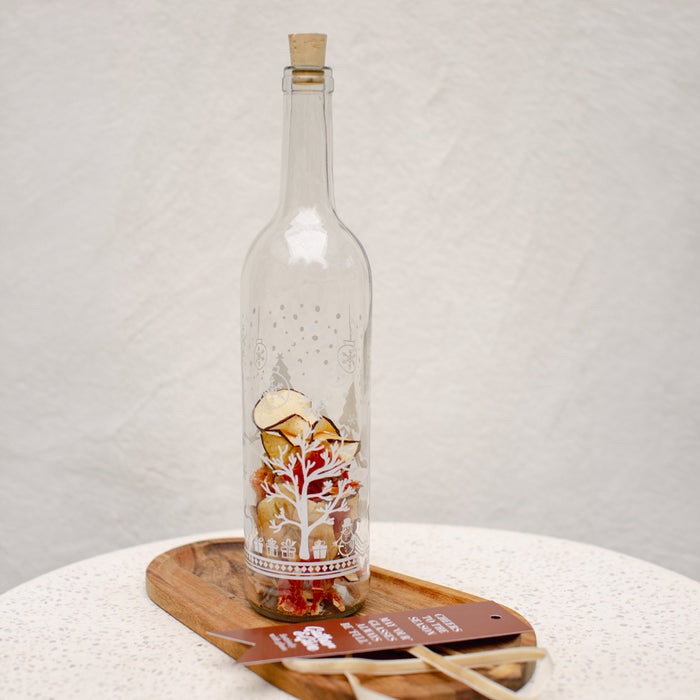 Festive Theme Wine Bottle 30CM 750ml With Cork