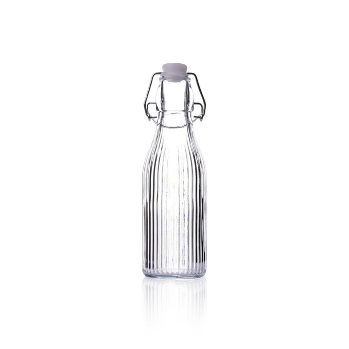 Stripe Bottle 250ml with Clip Top