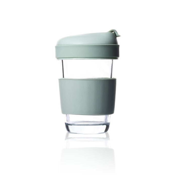 Consol Glass Lugo Travel Mug With Sage Lid 320ml