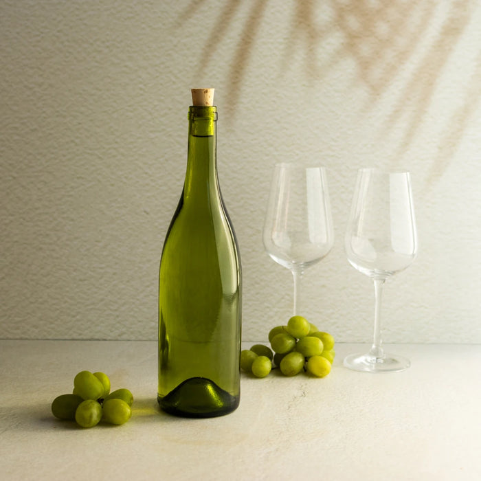 Consol Glass Burgundy Wine Bottle 750ml with RL8 Cork Lid
