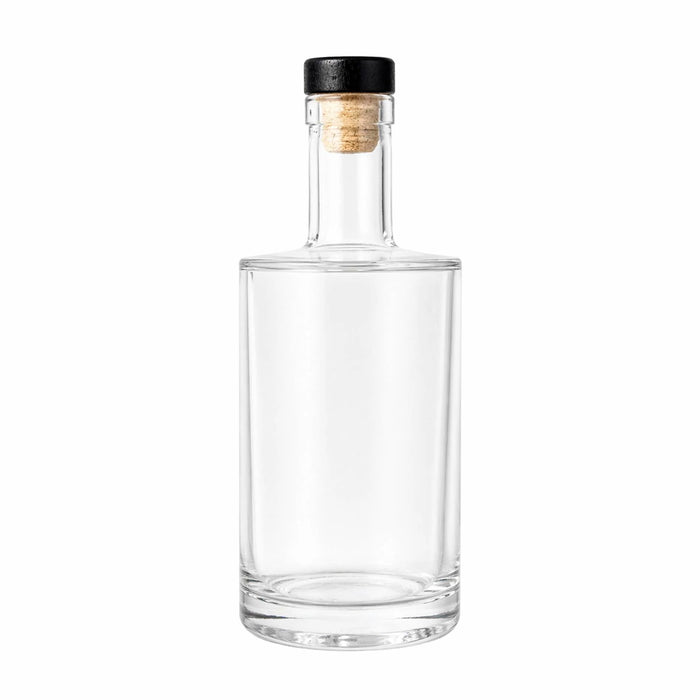 Bellagio Glass Bottle 500ml with Black Wooden Barstopper