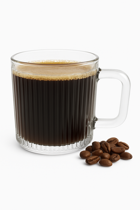 Consol Glass Ribbed Mug 340ml