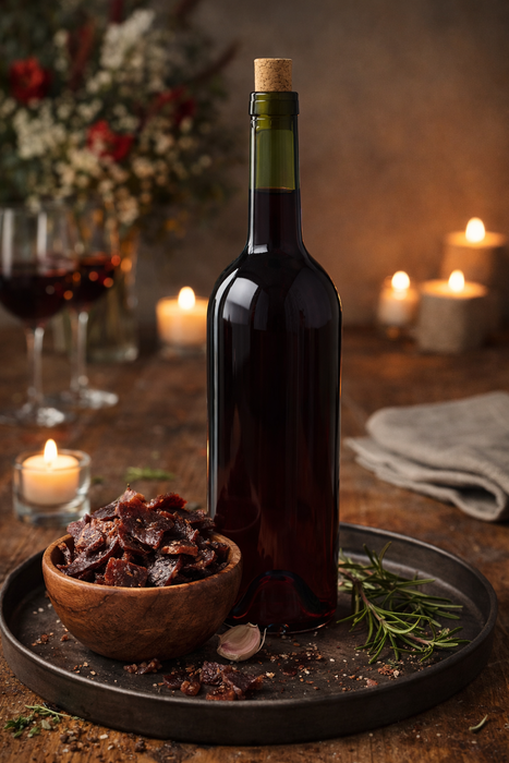 Consol Glass Claret Wine Bottle Dark Green 750ml With RL8 Cork Lid
