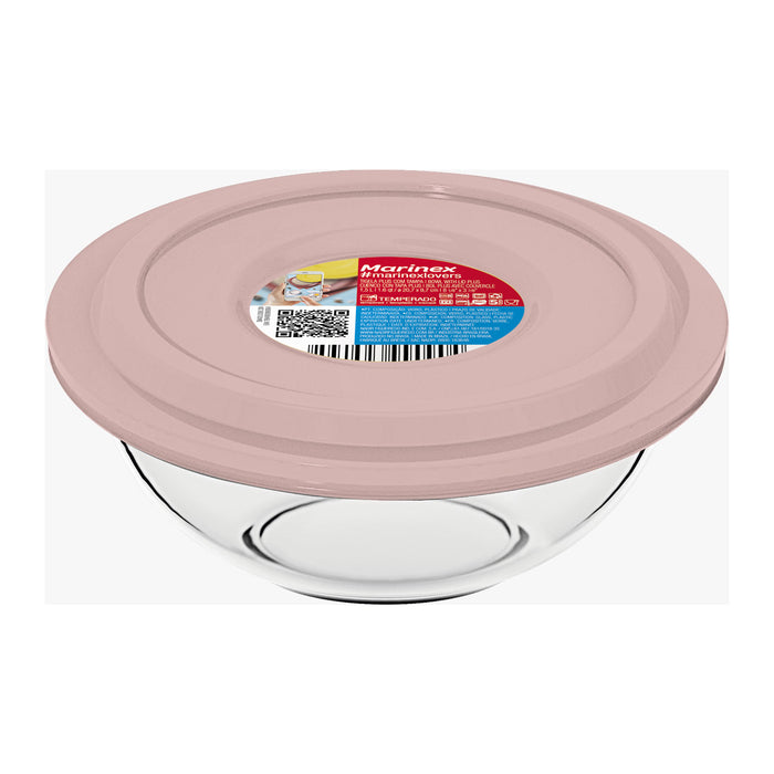 Marinex Mix Bowl 1.5l with Pink Lid