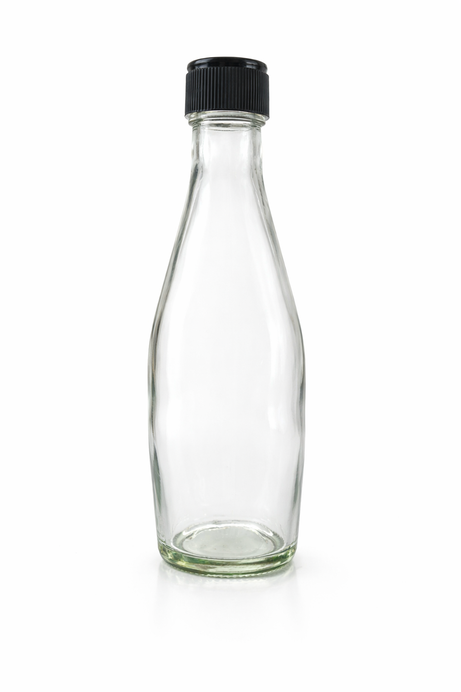Consol Glass Mineral Water Bottle 250ml with Black lid — The Consol ...
