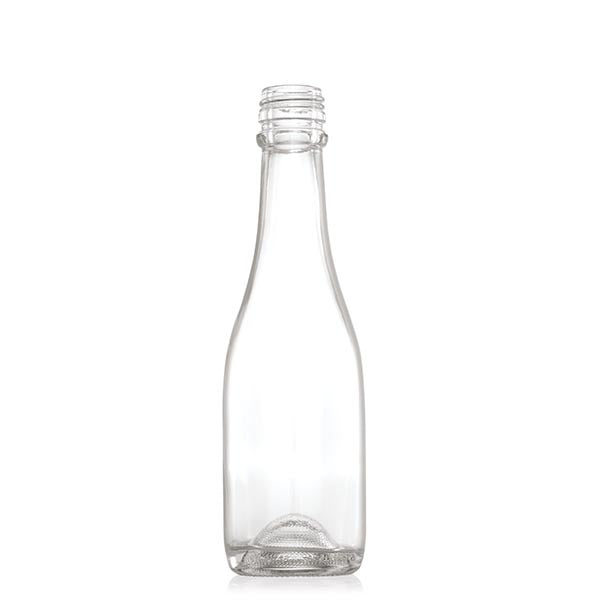 Consol Glass Sparkling Wine Bottle Flint 187ml with Lid