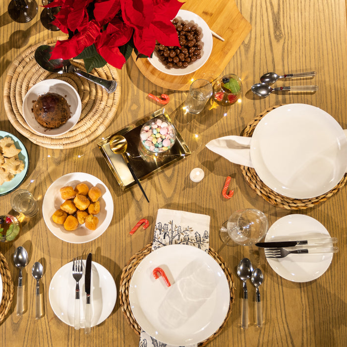 Consol Glass Opal Dinner Set with Tumbler (16 Piece)