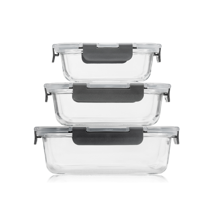 Consol Glass Madrid Rectangular Storage Container 630ml