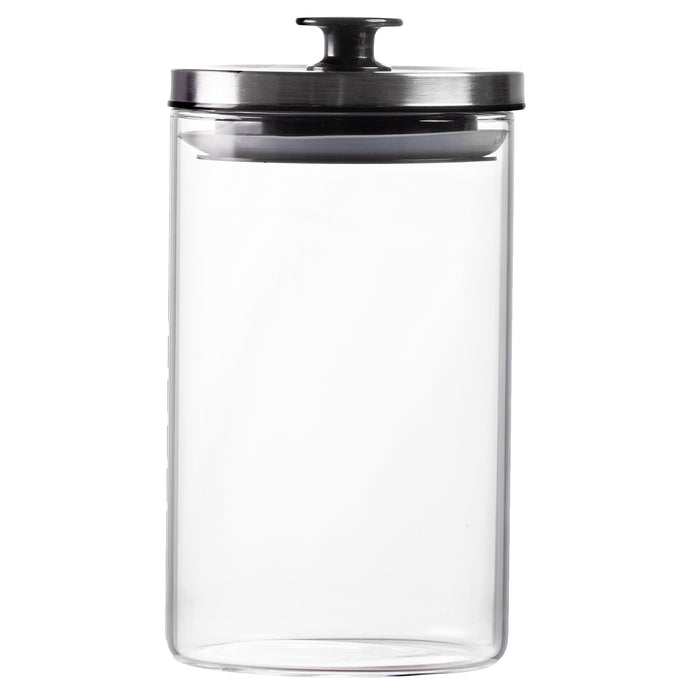 Round Canister & Black Lid 950ml