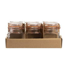 Load image into Gallery viewer, Square Bottle &amp; Rose Gold Clip Top 100ml 6 Pack
