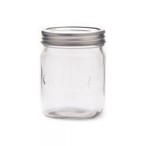 Consol Glass Preserve Jar 500ml with Ring & Dome (12 Carton Pack)