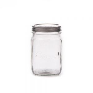 Consol Glass Preserve Jar 250ml with Ring & Dome (24 Carton Pack)