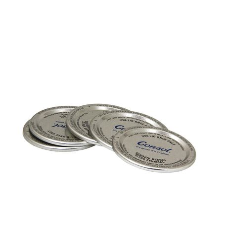 63mm Dome Metal Lid Silver