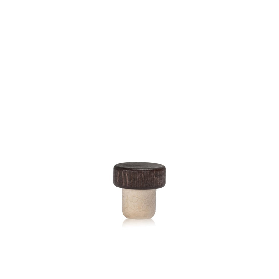34X14mm Legno Barstopper Wooden Lid Brown