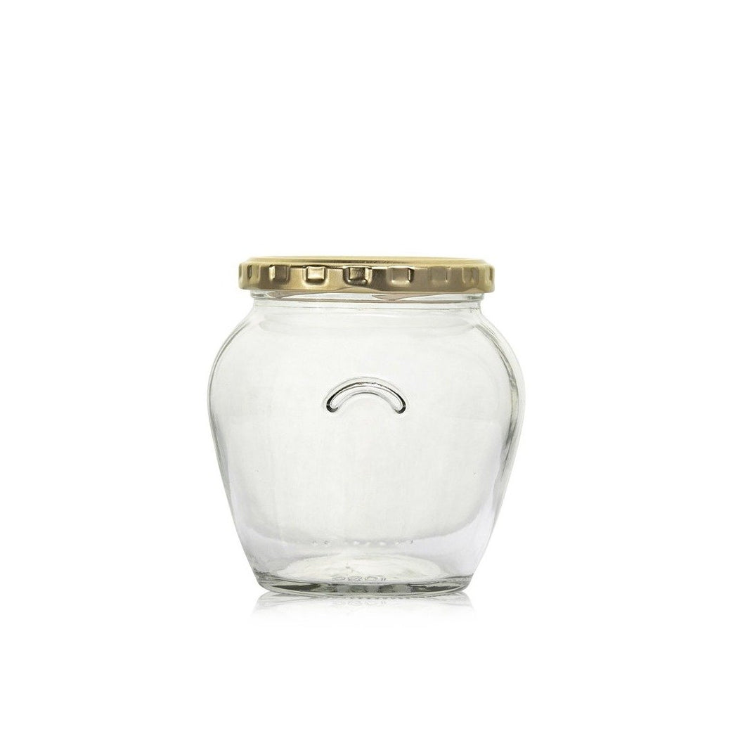 Orcio Glass Jar 580ml with Gold lid