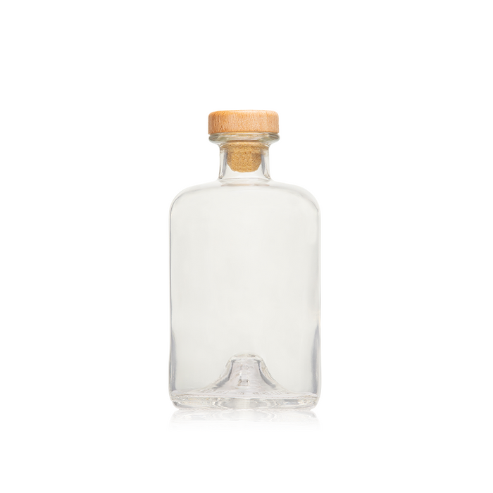 Herbalist Glass Bottle 500ml with Wooden Barstopper