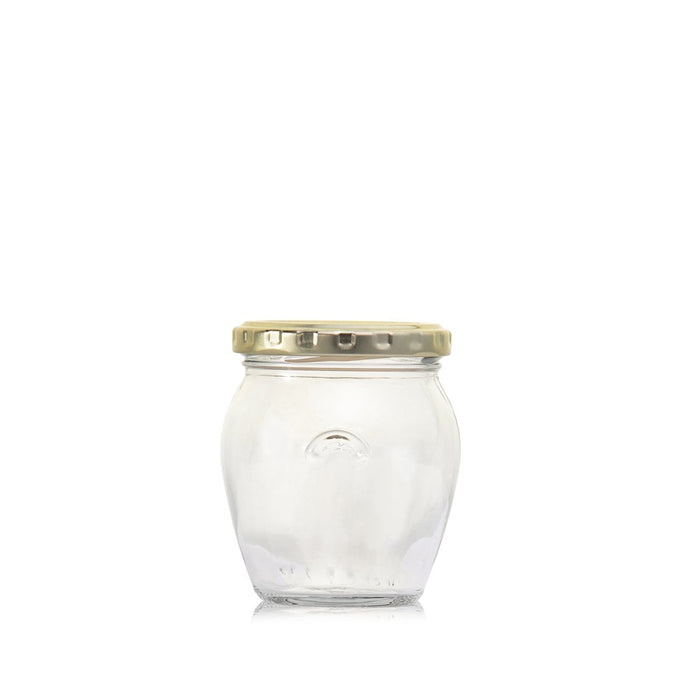 Orcio Glass Jar 212ml with Gold lid