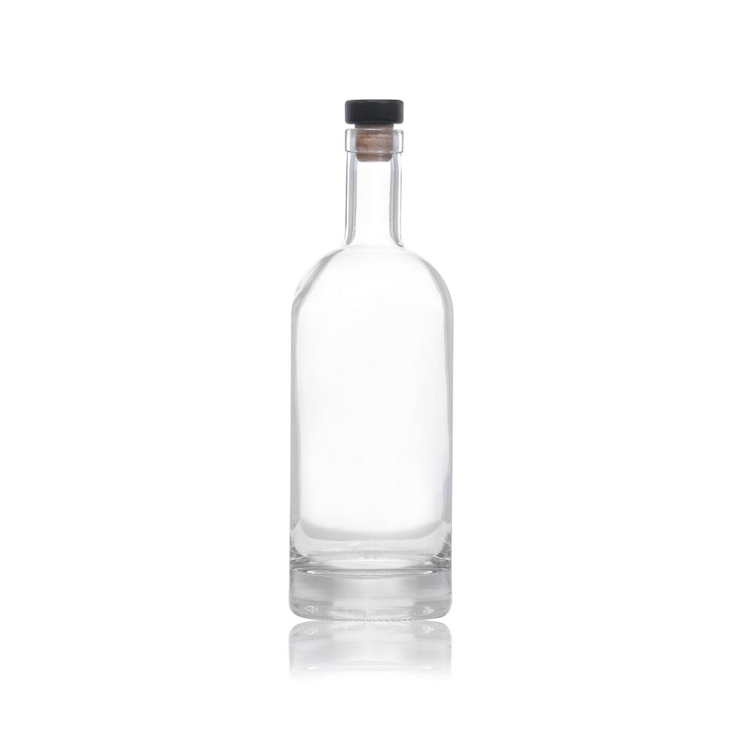 Nocturne Glass Bottle 1000ml (1L) with Wooden Barstopper