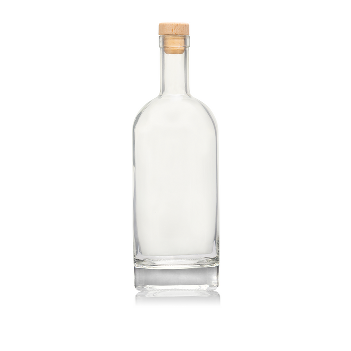 Nocturn Glass Bottle 1000ml (1L) with Wooden Barstopper