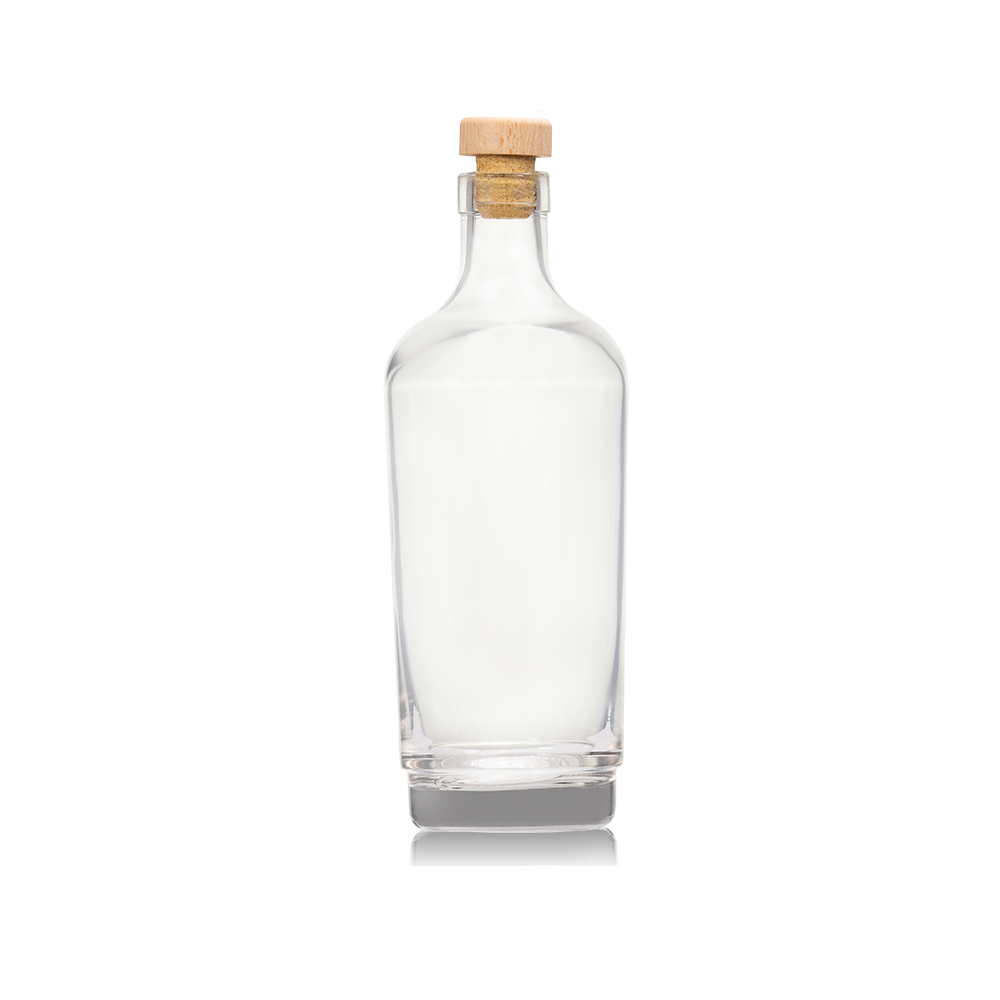 Fuerte Glass Bottle 750ml with Wooden Barstopper Lid