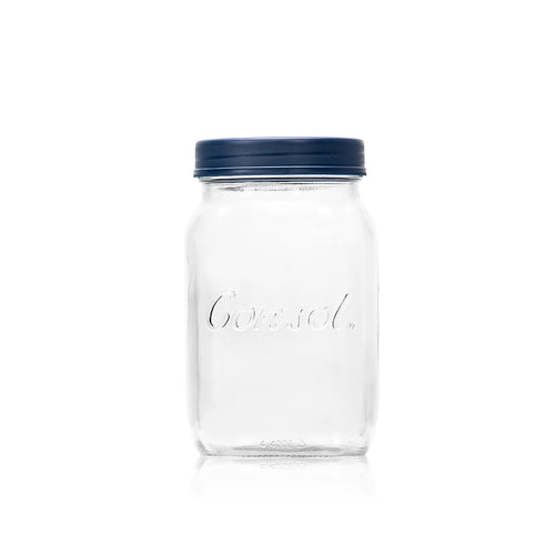 Consol Glass Preserve Jar 1000ml (1L) with Coloured Lid